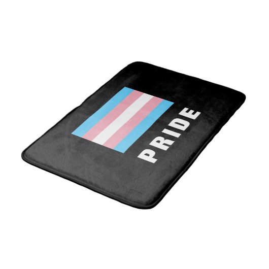 LGBTQ Rainbow Trangender Pride Flag Aangepaste tek Badmat (Gekanteld)