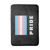 LGBTQ Rainbow Trangender Pride Flag Aangepaste tek Badmat (Voorkant Verticaal)