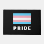 LGBTQ Rainbow Trangender Pride Flag Aangepaste tek Deurmat (Voorkant)