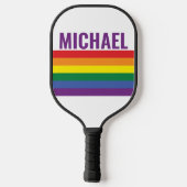 LGBTQ Rainbow-vlag Pickleball Paddle (Achterkant)