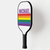 LGBTQ Rainbow-vlag Pickleball Paddle (Links)