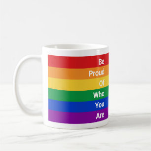 LGBTQ Rainbow, wees trots op wie je bent Koffiemok