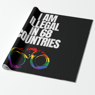 LGBTQ-rechten - ik ben illegaal in 68 landen - LGB Cadeaupapier