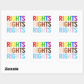LGBTQ+-rechten Vierkante Sticker (Vel)
