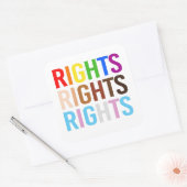 LGBTQ+-rechten Vierkante Sticker (Envelop)