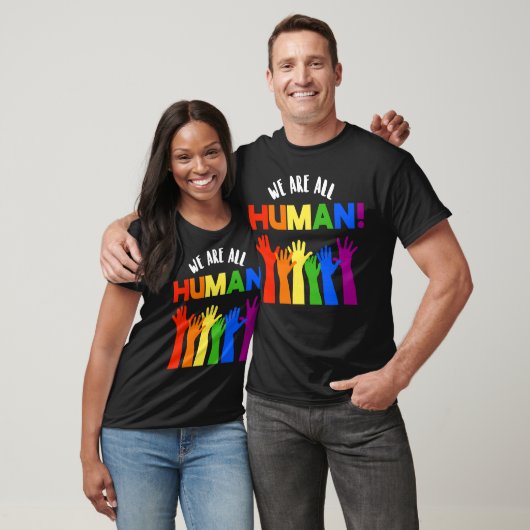 LGBTQ+ RECHTEN We zijn allemaal mensen T-shirt (Unisex)