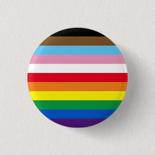 Lgbtq regenboog 11 strepen inclusief homopride vla ronde button 3,2 cm