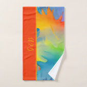 lgbtq-regenboog bad handdoek (Handdoek)