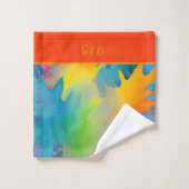 lgbtq-regenboog bad handdoek (Wasdoekje)