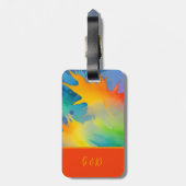 lgbtq-regenboog bagagelabel (Achterkant verticaal)