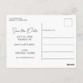 LGBTQ Regenboog Bewaar de datum Bruiloft Briefkaar Briefkaart (Achterkant)