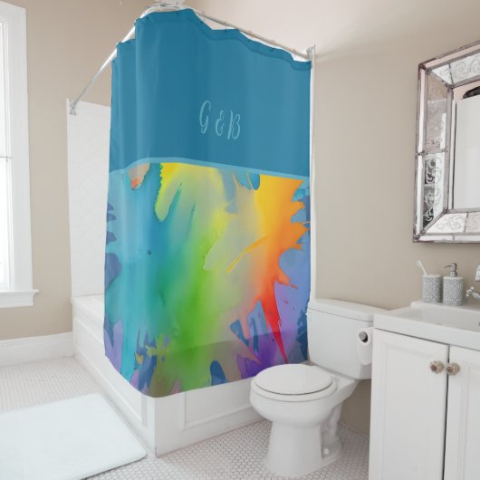 lgbtq-regenboog douchegordijn (In situ)