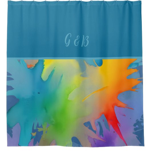 lgbtq-regenboog douchegordijn (Voorkant)