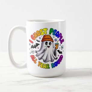 LGBTQ Regenboog Grappige Halloween – Ik spook mens Koffiemok