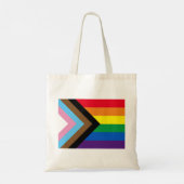 Lgbtq regenboog Inclusief diversiteit homopride vl Tote Bag (Achterkant)