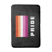 LGBTQ Regenboog Lesbische Pride Vlag Aangepaste Te Badmat (Voorkant Verticaal)