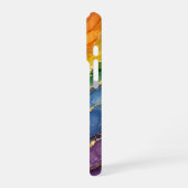 LGBTQ Regenboog Marmer iPhone Hoesje (Linkerkant)