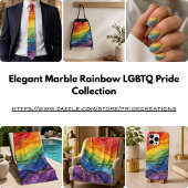 LGBTQ Regenboog Marmer Waterfles