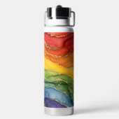 LGBTQ Regenboog Marmer Waterfles (Achterkant)