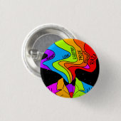 Lgbtq regenboog pride geslacht vloeibaarheid liefd ronde button 3,2 cm (Voorkant /achterkant)