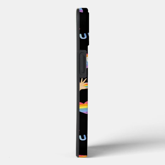 LGBTQ Regenboog Pride Patroon | Monogram Case-Mate iPhone Case (Achterkant / Rechts)