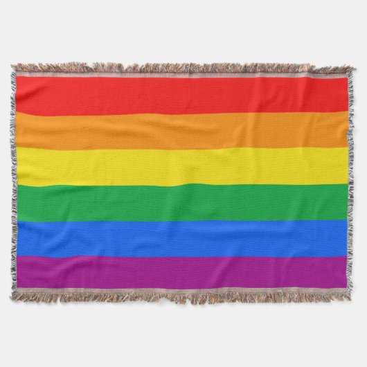 LGBTQ+ Regenboog Pride Vlag Deken (Voorkant)