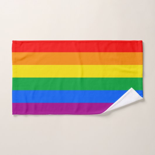 LGBTQ+ Regenboog Pride Vlag Handdoek (Handdoek)
