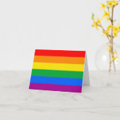 LGBTQ+ Regenboog Pride Vlag Kaart (Gele Bloem)