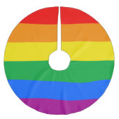 LGBTQ+ Regenboog Pride Vlag Kerstboom Rok (Voorkant)