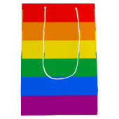 LGBTQ+ Regenboog Pride Vlag Medium Cadeauzakje (Achterkant)