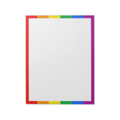 LGBTQ+ Regenboog Pride Vlag Notitieblok (Linkerzijde)
