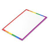LGBTQ+ Regenboog Pride Vlag Notitieblok (Schuin)