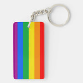 LGBTQ+ Regenboog Pride Vlag Sleutelhanger (achterkant)
