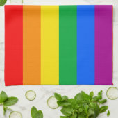 LGBTQ+ Regenboog Pride Vlag Theedoek (Gevouwen)