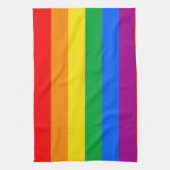 LGBTQ+ Regenboog Pride Vlag Theedoek (Verticaal)