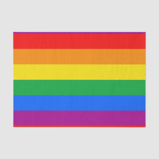 LGBTQ+ Regenboog Pride Vlag Tissuepapier (Voorkant)