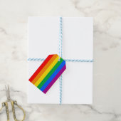 LGBTQ+ Regenboog Pridevlag Cadeaulabel (Met Touw)