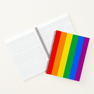 LGBTQ+ Regenboog Pridevlag Notitieboek