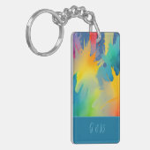 lgbtq-regenboog sleutelhanger (Voorkant Links)