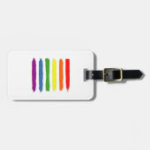 LGBTQ Regenboog Vlag Gay Pride Gelijkheidscadeau Bagagelabel (Voorkant horizontaal)