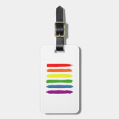 LGBTQ Regenboog Vlag Gay Pride Gelijkheidscadeau Bagagelabel (Voorkant verticaal)