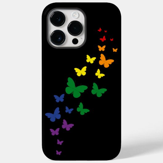 LGBTQ Regenboog Vlinder Trail Case-Mate iPhone Case (Achterkant)