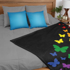 LGBTQ Regenboog Vlinder Trail Sherpa Deken