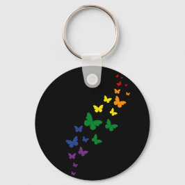 LGBTQ Regenboog Vlinder Trail Sleutelhanger