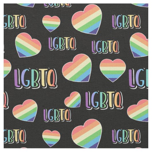 LGBTQ regenboogharten Stof (Close Up)