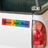 LGBTQ regenboogkleurige Pride Flag Achtergrond Bumpersticker (Op Truck)