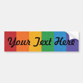 LGBTQ regenboogkleurige Pride Flag Achtergrond Bumpersticker