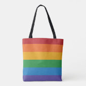 LGBTQ regenboogkleurige Pride Flag Achtergrond Tote Bag (Achterkant)