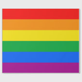LGBTQ+ regenboogpride vlag Cadeaupapier (Vlak)