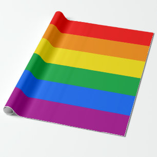 LGBTQ+ regenboogpride vlag Cadeaupapier